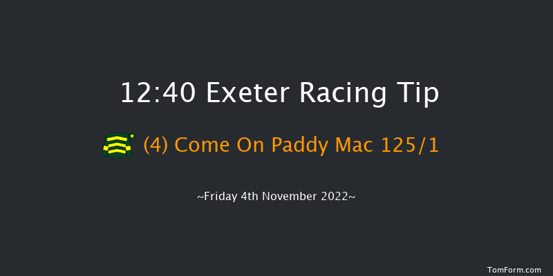 Exeter 12:40 Maiden Hurdle (Class 3) 22f Tue 18th Oct 2022