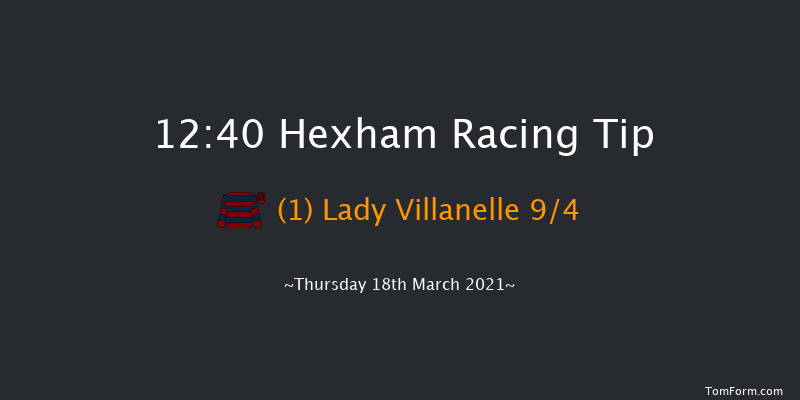 Welcome To Hexham 2021 Conditional Jockeys' Mares' Handicap Hurdle Hexham 12:40 Handicap Hurdle (Class 4) 16f Wed 9th Dec 2020