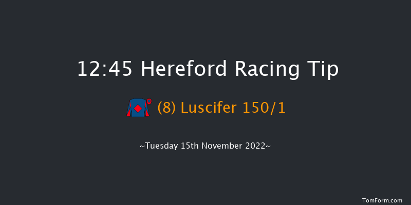 Hereford 12:45 Maiden Hurdle (Class 4) 16f Tue 8th Nov 2022