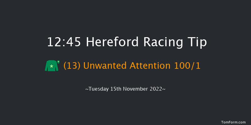 Hereford 12:45 Maiden Hurdle (Class 4) 16f Tue 8th Nov 2022