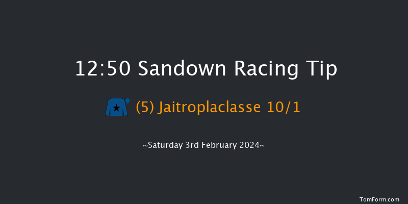 Sandown  12:50 Maiden Hurdle
(Class 3) 16f Fri 26th Jan 2024