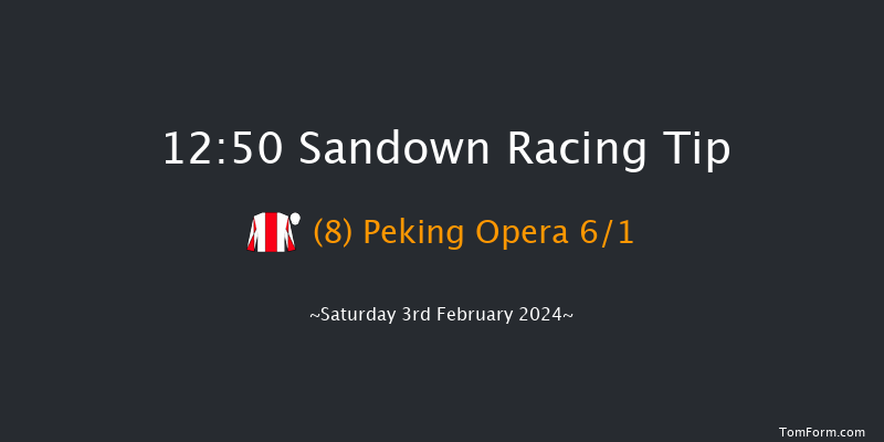 Sandown  12:50 Maiden Hurdle
(Class 3) 16f Fri 26th Jan 2024