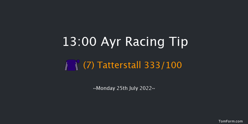 Ayr 13:00 Maiden (Class 5) 6f Mon 18th Jul 2022