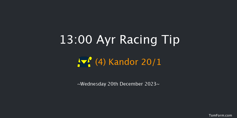 Ayr 13:00 Maiden Hurdle (Class 4) 20f Mon 11th Dec 2023