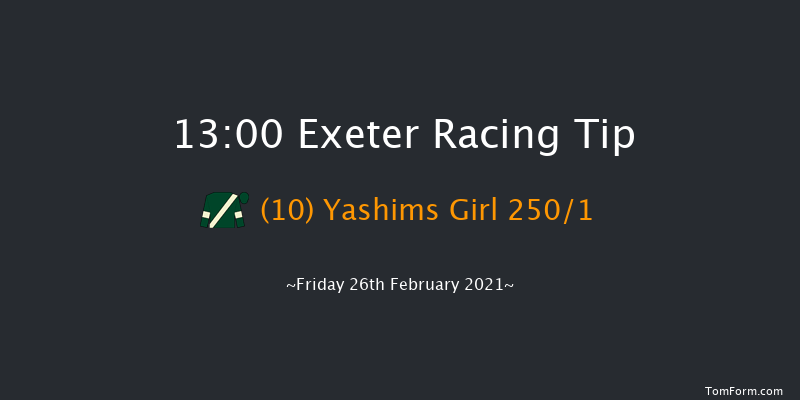 Topsham Mares' Novices' Hurdle (GBB Race) Exeter 13:00 Maiden Hurdle (Class 4) 17f Sun 14th Feb 2021