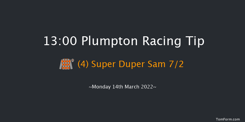 Plumpton 13:00 Maiden Hurdle (Class 4) 20f Mon 28th Feb 2022