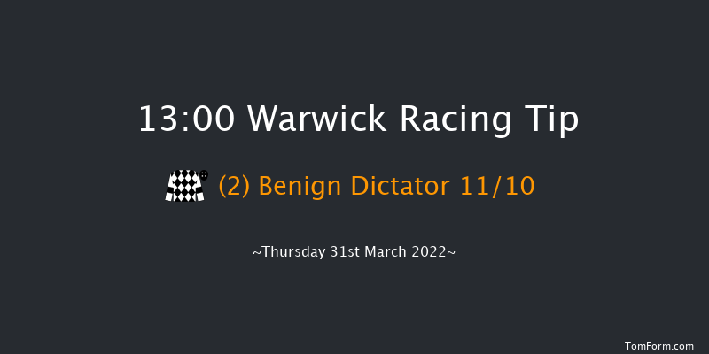 Warwick 13:00 Maiden Hurdle (Class 4) 21f Sun 13th Mar 2022