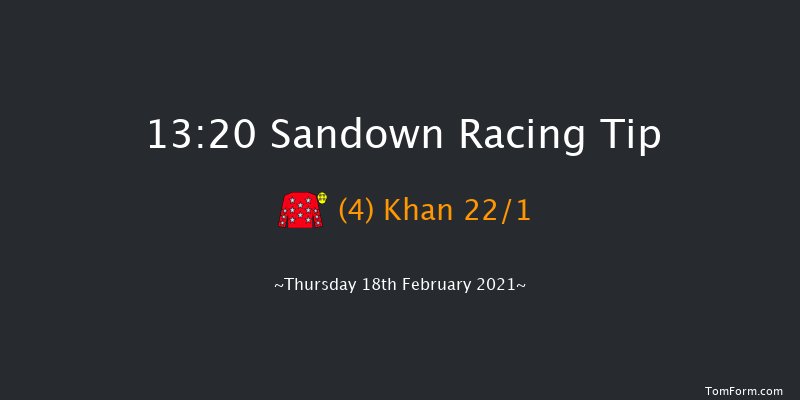 Greenwich Conditional Jockeys' Handicap Hurdle Sandown 13:20 Handicap Hurdle (Class 4) 16f Sat 6th Feb 2021