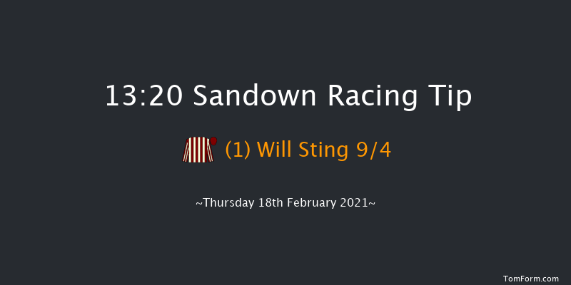 Greenwich Conditional Jockeys' Handicap Hurdle Sandown 13:20 Handicap Hurdle (Class 4) 16f Sat 6th Feb 2021