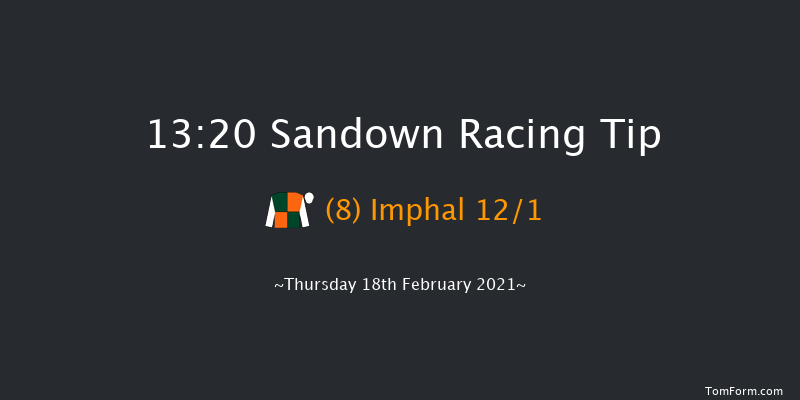 Greenwich Conditional Jockeys' Handicap Hurdle Sandown 13:20 Handicap Hurdle (Class 4) 16f Sat 6th Feb 2021