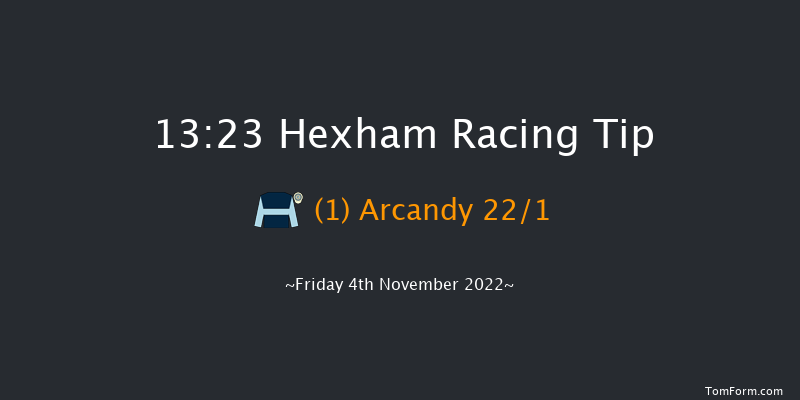 Hexham 13:23 Maiden Hurdle (Class 4) 16f Sat 8th Oct 2022