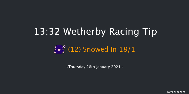 racingtv.com Handicap Hurdle Wetherby 13:32 Handicap Hurdle (Class 5) 20f Tue 12th Jan 2021