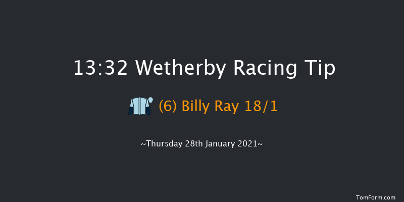 racingtv.com Handicap Hurdle Wetherby 13:32 Handicap Hurdle (Class 5) 20f Tue 12th Jan 2021