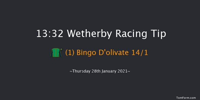 racingtv.com Handicap Hurdle Wetherby 13:32 Handicap Hurdle (Class 5) 20f Tue 12th Jan 2021