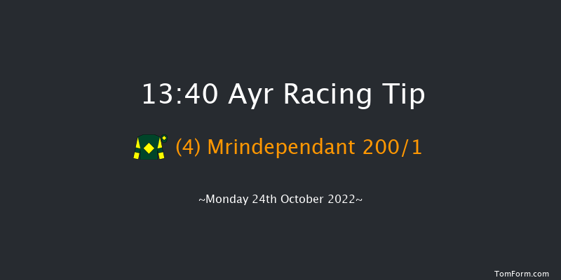 Ayr 13:40 Maiden Hurdle (Class 4) 16f Thu 6th Oct 2022