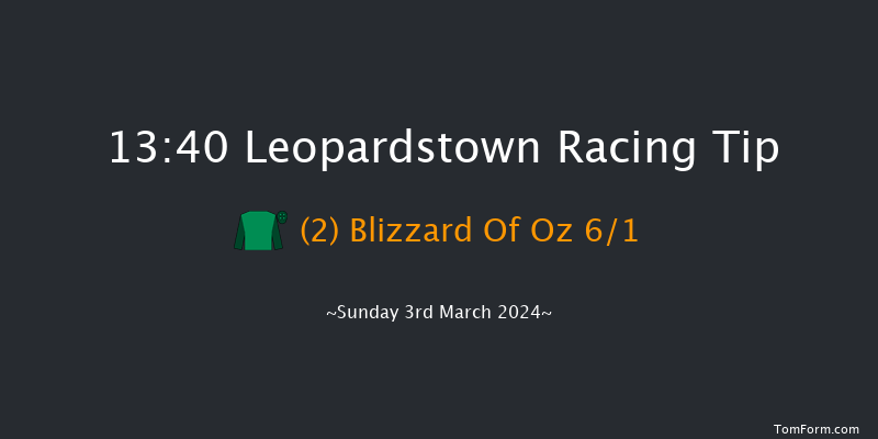 Leopardstown  13:40 Maiden Hurdle
16f Sun 4th Feb 2024