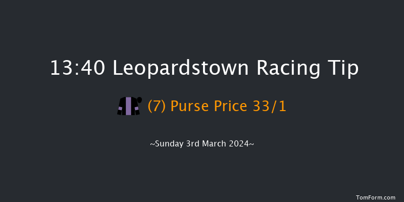 Leopardstown  13:40 Maiden Hurdle
16f Sun 4th Feb 2024