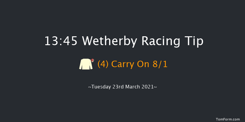 Visit racingtv.com Conditional Jockeys' Handicap Hurdle (Div 2) Wetherby 13:45 Handicap Hurdle (Class 5) 16f Mon 8th Mar 2021