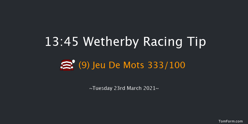 Visit racingtv.com Conditional Jockeys' Handicap Hurdle (Div 2) Wetherby 13:45 Handicap Hurdle (Class 5) 16f Mon 8th Mar 2021