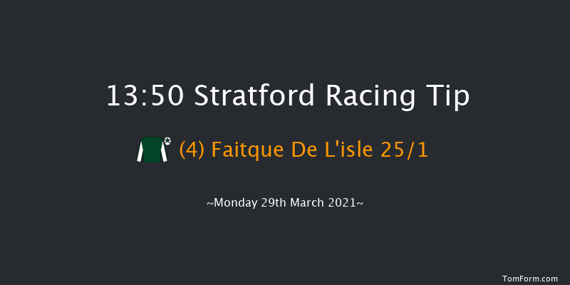 Watch On Racing TV Novices' Hurdle (GBB Race) Stratford 13:50 Maiden Hurdle (Class 4) 16f Mon 15th Mar 2021