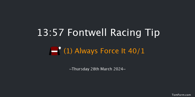 Fontwell  13:57 Maiden Hurdle
(Class 4) 19f Mon 18th Mar 2024