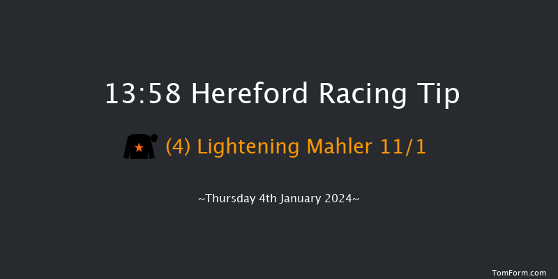 Hereford 13:58 Maiden Hurdle (Class 4) 22f Sat 16th Dec 2023