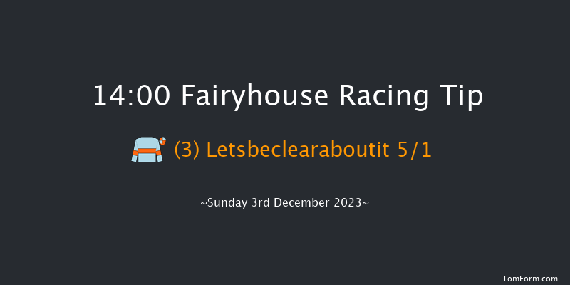 Fairyhouse 14:00 Novices Chase 20f Sat 2nd Dec 2023