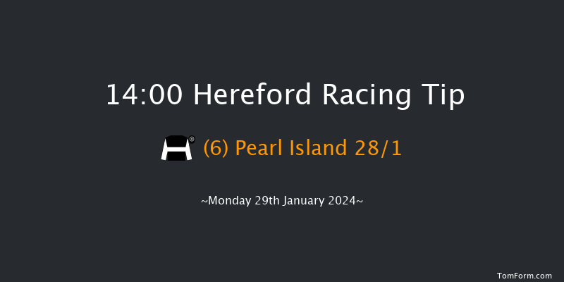 Hereford  14:00 Maiden Hurdle
(Class 4) 22f Thu 4th Jan 2024