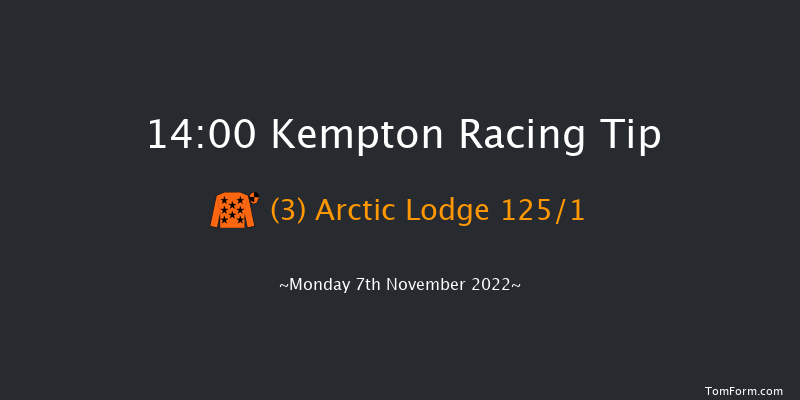 Kempton 14:00 Maiden Hurdle (Class 4) 21f Wed 2nd Nov 2022