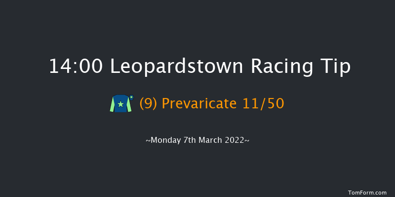 Leopardstown 14:00 Maiden Hurdle 16f Sun 6th Mar 2022