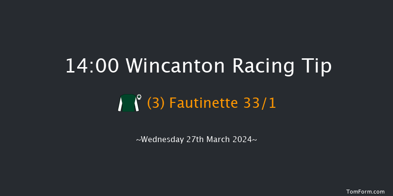 Wincanton  14:00
Handicap Hurdle (Class 4) 21f Thu 7th Mar 2024