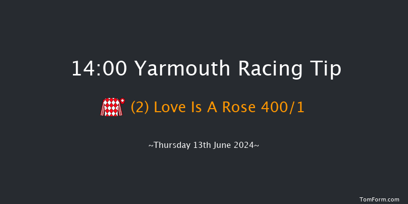 Yarmouth  14:00 Handicap
(Class 6) 7f Wed 12th Jun 2024