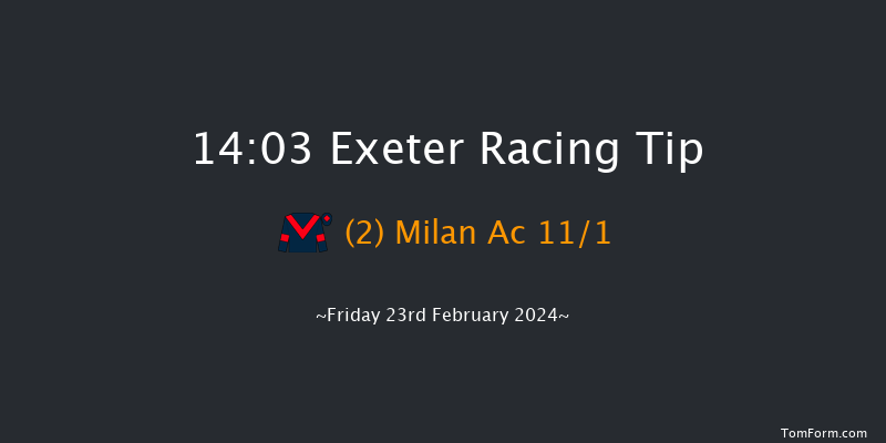 Exeter  14:03 Maiden
Hurdle (Class 4) 22f Sun 11th Feb 2024