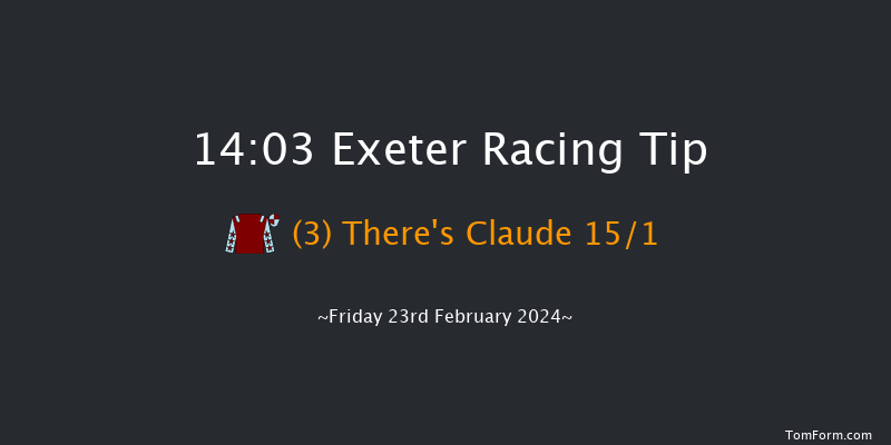 Exeter  14:03 Maiden
Hurdle (Class 4) 22f Sun 11th Feb 2024