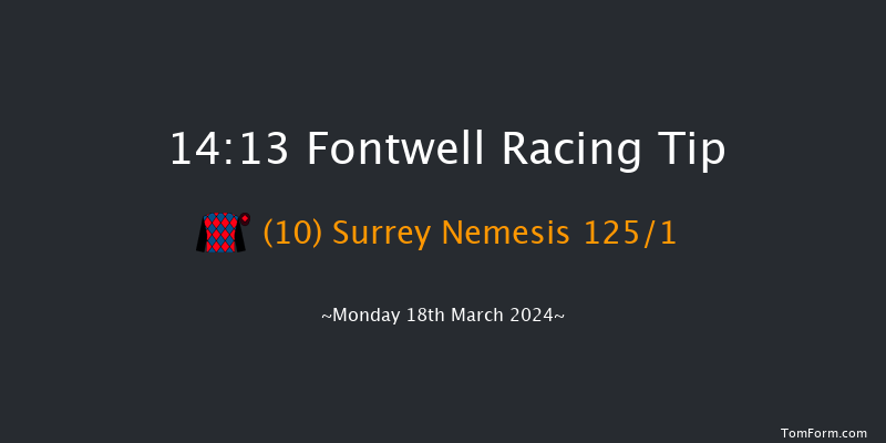 Fontwell  14:13 Maiden Hurdle
(Class 4) 18f Wed 14th Feb 2024