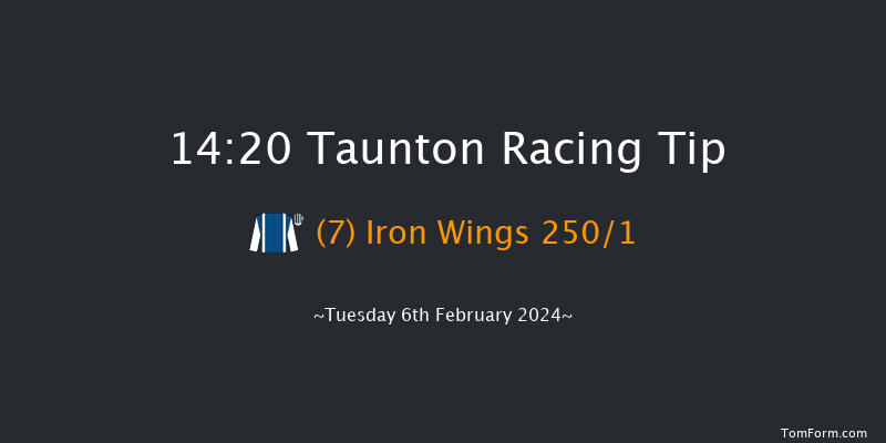 Taunton  14:20 Maiden Hurdle (Class
4) 19f Mon 8th Jan 2024