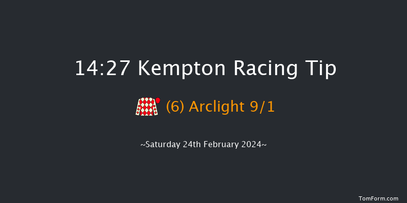 Kempton  14:27 Maiden Chase (Class
1) 20f Wed 21st Feb 2024