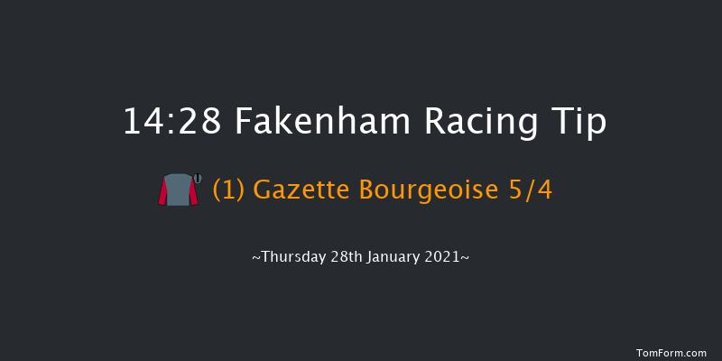 tote Mares' Handicap Hurdle Fakenham 14:28 Handicap Hurdle (Class 4) 16f Mon 4th Jan 2021