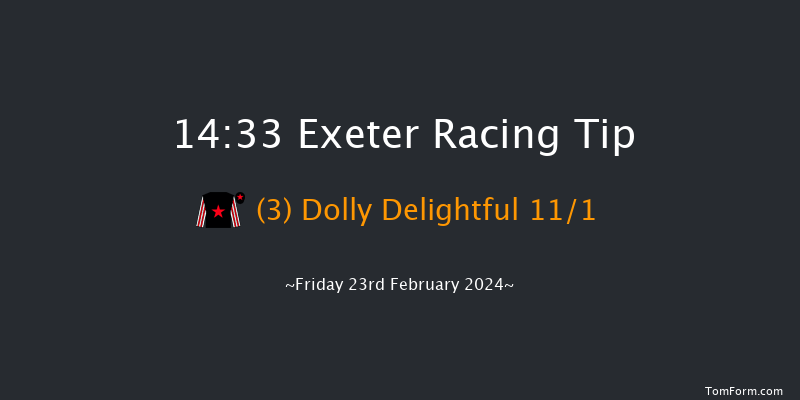 Exeter  14:33 Handicap Hurdle
(Class 4) 17f Sun 11th Feb 2024