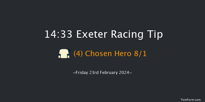 Exeter  14:33 Handicap Hurdle
(Class 4) 17f Sun 11th Feb 2024