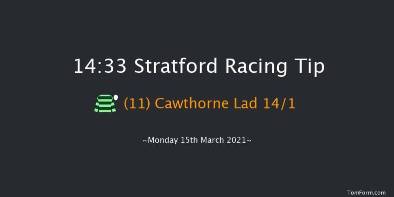 Bet At racingtv.com Handicap Hurdle Stratford 14:33 Handicap Hurdle (Class 3) 16f Sun 8th Nov 2020