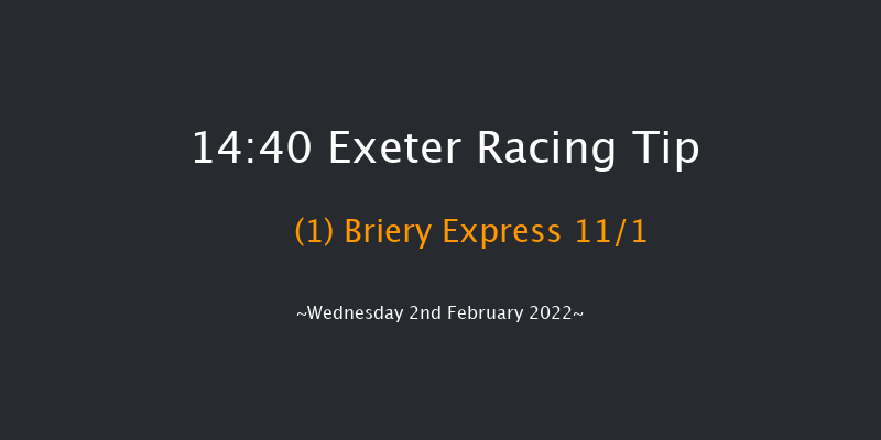 Exeter 14:40 Maiden Hurdle (Class 4) 17f Tue 18th Jan 2022