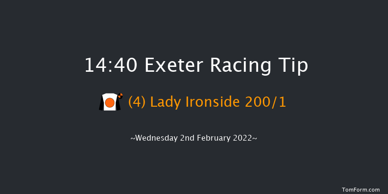 Exeter 14:40 Maiden Hurdle (Class 4) 17f Tue 18th Jan 2022