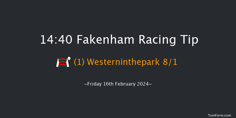 Fakenham  14:40 Maiden Hurdle
(Class 4) 20f Tue 2nd Jan 2024