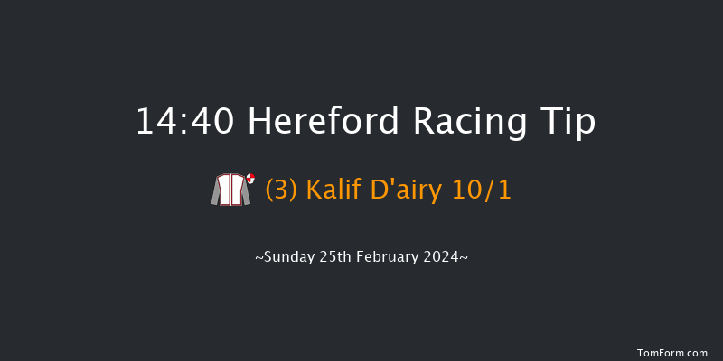 Hereford  14:40 Conditions Hurdle (Class 4)
16f Wed 14th Feb 2024