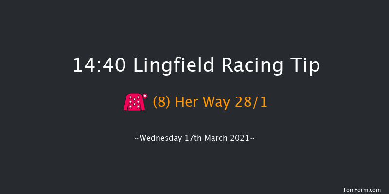 Bombardier British-hopped Amber Beer Maiden Stakes Lingfield 14:40 Maiden (Class 5) 7f Sun 14th Mar 2021