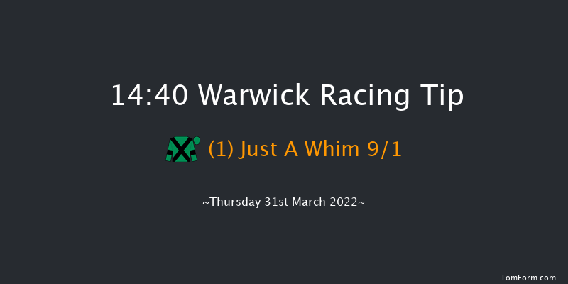 Warwick 14:40 Handicap Hurdle (Class 5) 26f Sun 13th Mar 2022