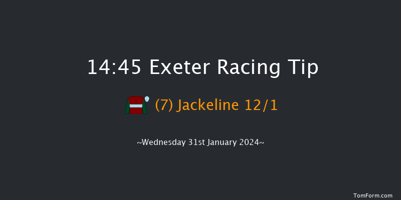 Exeter  14:45 Maiden Hurdle (Class
4) 17f Mon 1st Jan 2024