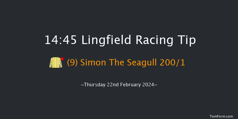 Lingfield  14:45 Maiden Hurdle
(Class 4) 20f Mon 19th Feb 2024