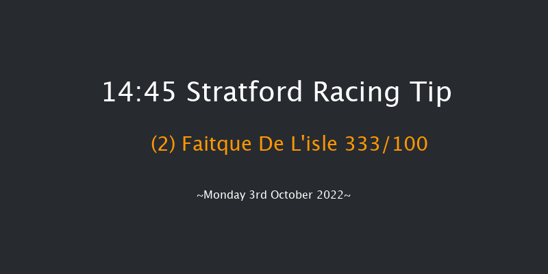 Stratford 14:45 Handicap Chase (Class 5) 19f Sat 3rd Sep 2022